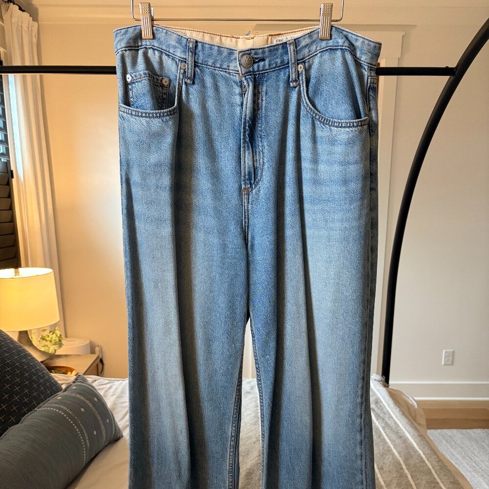 rag & bone Light Blue Flare Jeans